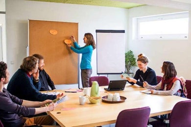 20 m² large, bright room, which offers space for up to 15 people
