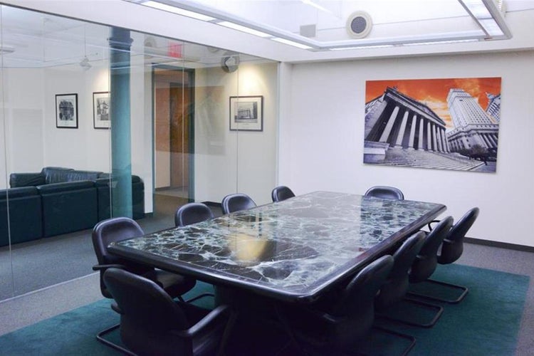 Glass conference room